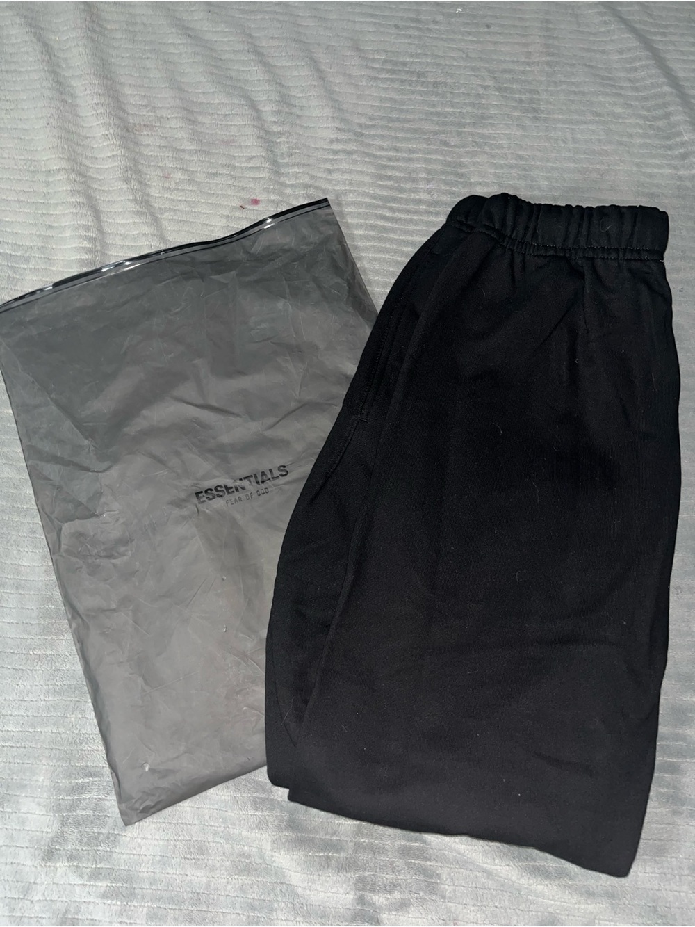 Essentials Kids Black Pull-On Jogger Sweatpants